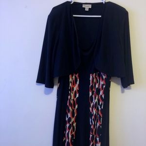 Dressbarn navy blue dress